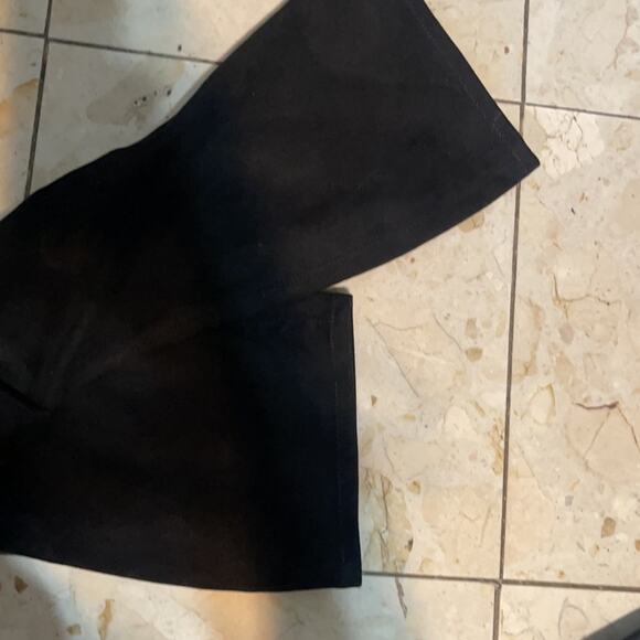 NWT ZARA BLACK KNEE HIGH SUEDE BOOTS - Picture 13 of 14